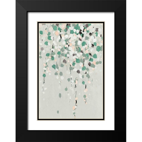 Blossom Black Modern Wood Framed Art Print with Double Matting by Isabelle Z