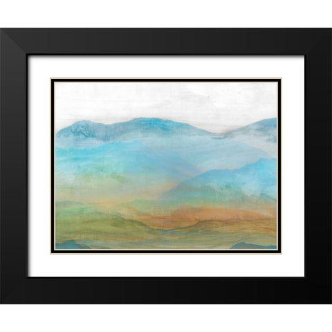 Panorama I Black Modern Wood Framed Art Print with Double Matting by Isabelle Z