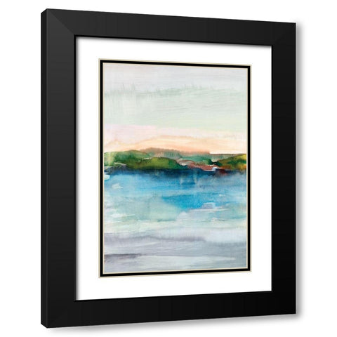 Depths I Black Modern Wood Framed Art Print with Double Matting by Isabelle Z