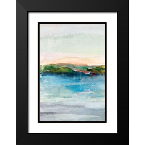 Depths I Black Modern Wood Framed Art Print with Double Matting by Isabelle Z