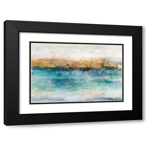 Depths III Black Modern Wood Framed Art Print with Double Matting by Isabelle Z