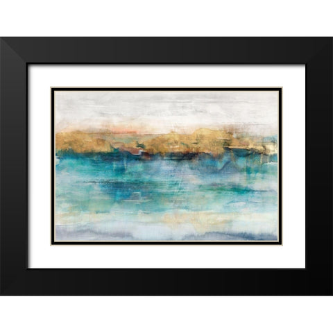 Depths III Black Modern Wood Framed Art Print with Double Matting by Isabelle Z