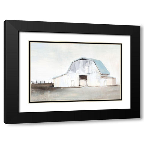 By The Barn I  Black Modern Wood Framed Art Print with Double Matting by Isabelle Z
