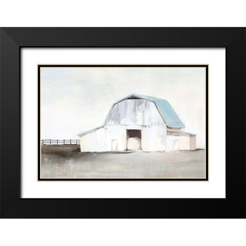 By The Barn I  Black Modern Wood Framed Art Print with Double Matting by Isabelle Z