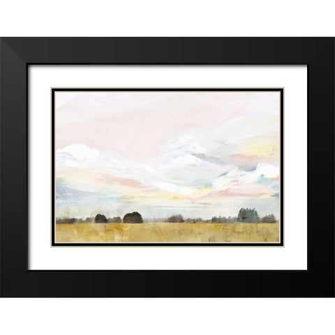 Views I Black Modern Wood Framed Art Print with Double Matting by Isabelle Z