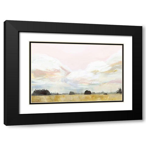 Views II Black Modern Wood Framed Art Print with Double Matting by Isabelle Z