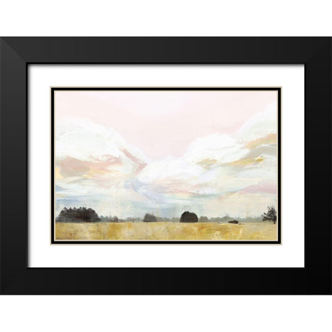 Views II Black Modern Wood Framed Art Print with Double Matting by Isabelle Z