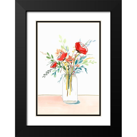 Spring Clean II  Black Modern Wood Framed Art Print with Double Matting by Isabelle Z