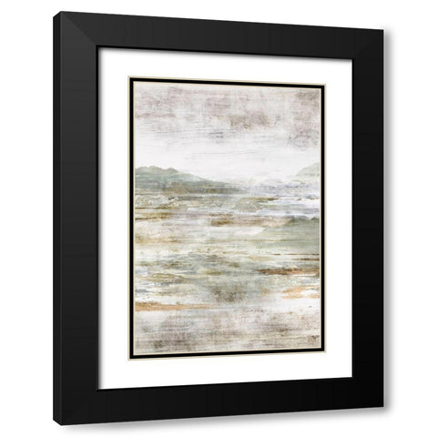 Beyond the Land I Black Modern Wood Framed Art Print with Double Matting by Isabelle Z