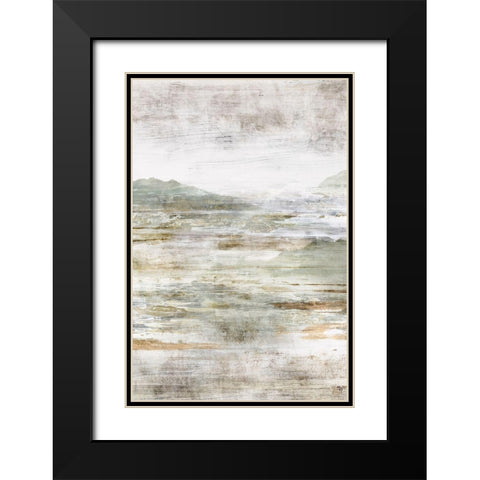 Beyond the Land I Black Modern Wood Framed Art Print with Double Matting by Isabelle Z