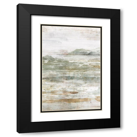 Beyond the Land II Black Modern Wood Framed Art Print with Double Matting by Isabelle Z
