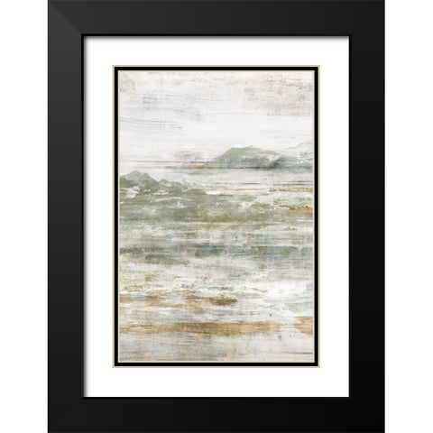 Beyond the Land II Black Modern Wood Framed Art Print with Double Matting by Isabelle Z
