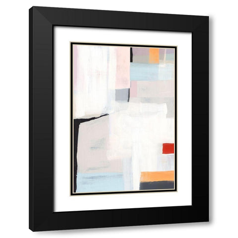 Meno II Black Modern Wood Framed Art Print with Double Matting by Isabelle Z