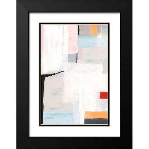 Meno II Black Modern Wood Framed Art Print with Double Matting by Isabelle Z
