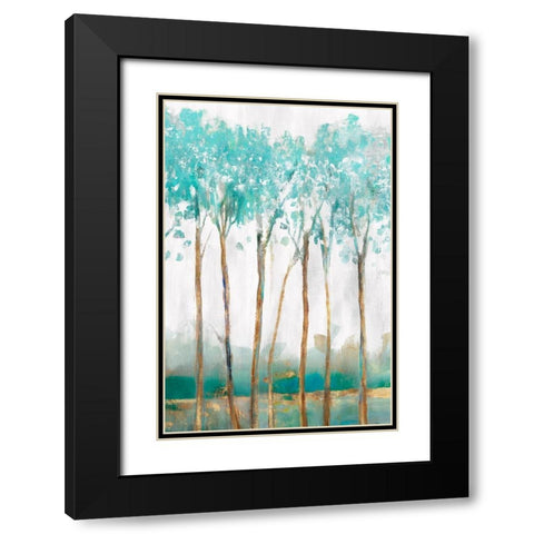 Movement  Black Modern Wood Framed Art Print with Double Matting by Isabelle Z