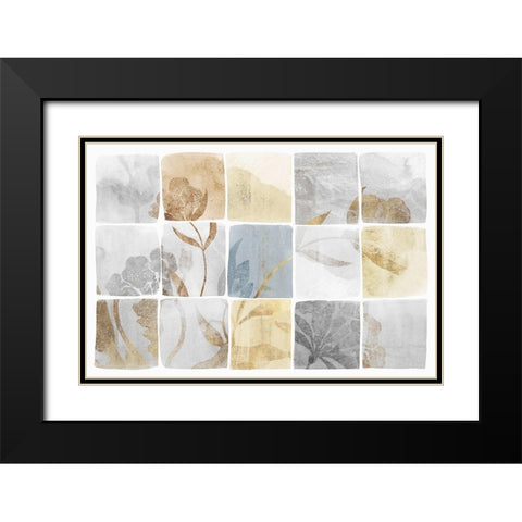 Neutral Titles  Black Modern Wood Framed Art Print with Double Matting by Isabelle Z