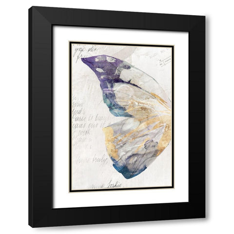 Butterfly Effect II  Black Modern Wood Framed Art Print with Double Matting by Isabelle Z