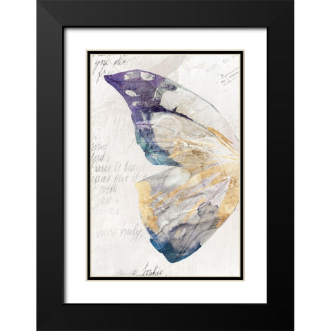 Butterfly Effect II  Black Modern Wood Framed Art Print with Double Matting by Isabelle Z