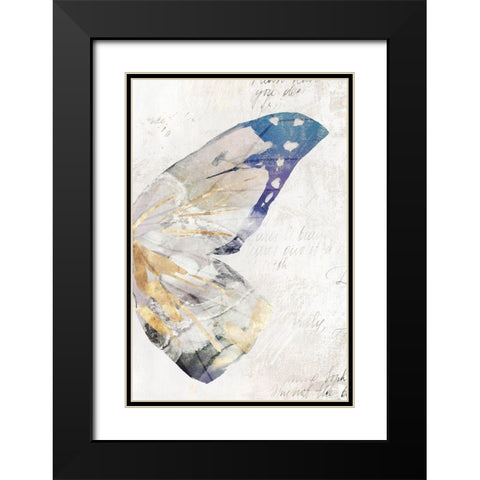 Butterfly Effect III  Black Modern Wood Framed Art Print with Double Matting by Isabelle Z
