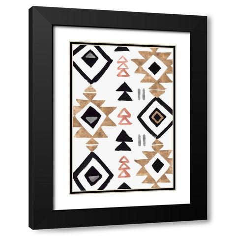 Rhythemics III  Black Modern Wood Framed Art Print with Double Matting by Isabelle Z