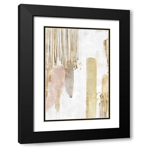 Band of Gold I  Black Modern Wood Framed Art Print with Double Matting by Isabelle Z