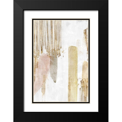Band of Gold I  Black Modern Wood Framed Art Print with Double Matting by Isabelle Z