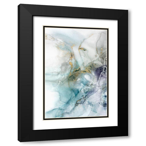 Blotting I  Black Modern Wood Framed Art Print with Double Matting by Isabelle Z