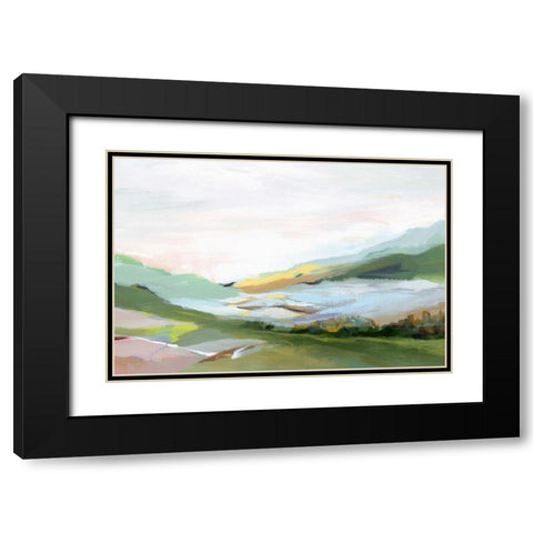 Highland II  Black Modern Wood Framed Art Print with Double Matting by Isabelle Z