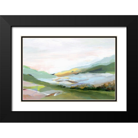 Highland II  Black Modern Wood Framed Art Print with Double Matting by Isabelle Z