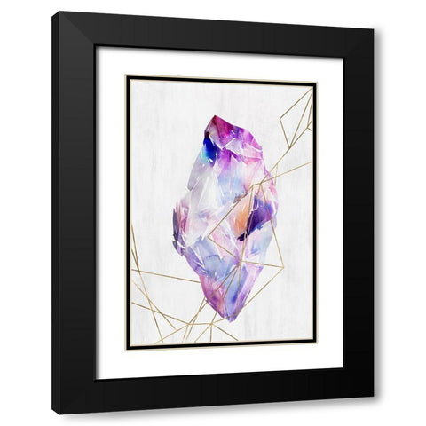 Lucid I  Black Modern Wood Framed Art Print with Double Matting by Isabelle Z