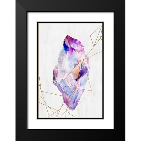 Lucid I  Black Modern Wood Framed Art Print with Double Matting by Isabelle Z