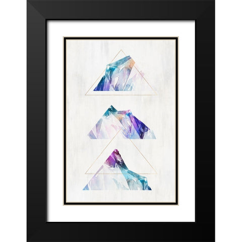 Clear Cut I  Black Modern Wood Framed Art Print with Double Matting by Isabelle Z