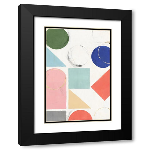 Fusion I  Black Modern Wood Framed Art Print with Double Matting by Isabelle Z