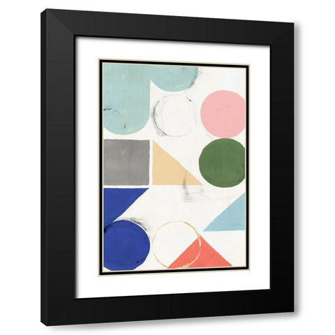 Fusion II  Black Modern Wood Framed Art Print with Double Matting by Isabelle Z