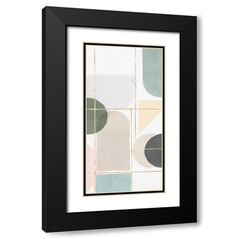 Unity II Black Modern Wood Framed Art Print with Double Matting by Isabelle Z