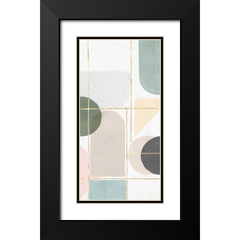 Unity II Black Modern Wood Framed Art Print with Double Matting by Isabelle Z