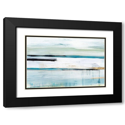 Standing Still I  Black Modern Wood Framed Art Print with Double Matting by Isabelle Z