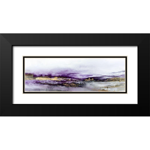 Elusive Dreams Violet Version  Black Modern Wood Framed Art Print with Double Matting by Isabelle Z