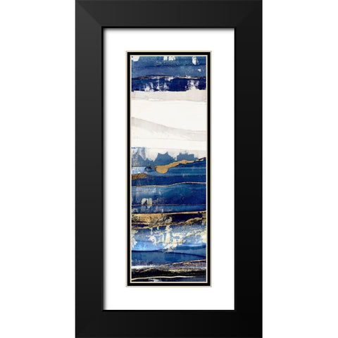 Ultramarine I  Black Modern Wood Framed Art Print with Double Matting by Isabelle Z