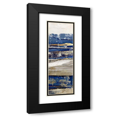 Ultramarine III  Black Modern Wood Framed Art Print with Double Matting by Isabelle Z