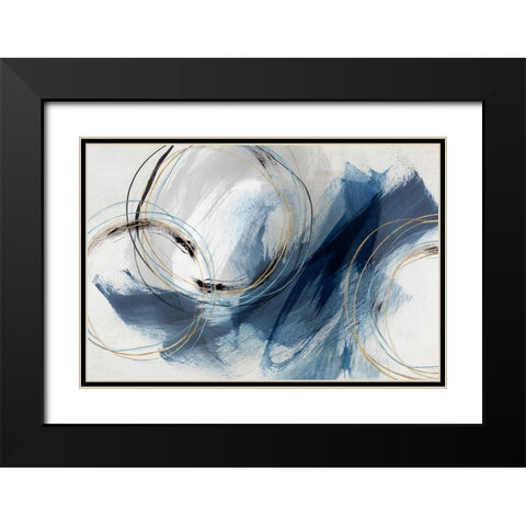 Detour   Black Modern Wood Framed Art Print with Double Matting by Isabelle Z
