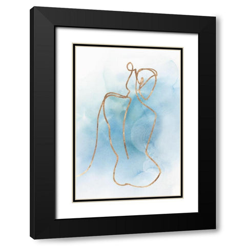 Figurative I  Black Modern Wood Framed Art Print with Double Matting by Isabelle Z