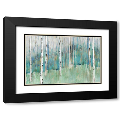 Foothills I  Black Modern Wood Framed Art Print with Double Matting by Isabelle Z