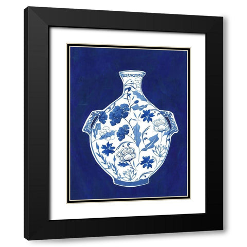 Indgio Porcelain Vase I  Black Modern Wood Framed Art Print with Double Matting by Isabelle Z