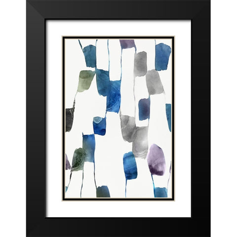 Scattered II  Black Modern Wood Framed Art Print with Double Matting by Isabelle Z