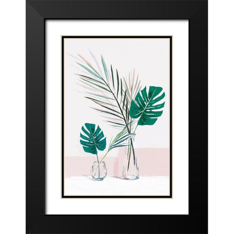 Riley  Black Modern Wood Framed Art Print with Double Matting by Isabelle Z