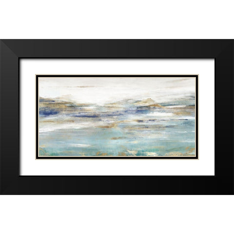 Upon a Clear III  Black Modern Wood Framed Art Print with Double Matting by Isabelle Z