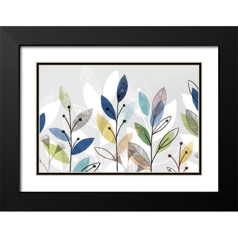 Morning Glory I  Black Modern Wood Framed Art Print with Double Matting by Isabelle Z