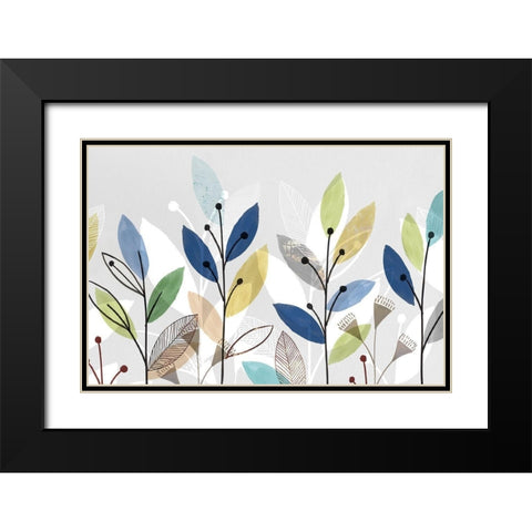 Morning Glory II  Black Modern Wood Framed Art Print with Double Matting by Isabelle Z