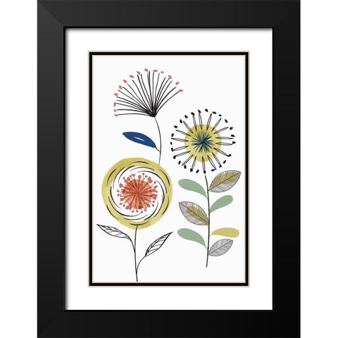 Pursuing  Black Modern Wood Framed Art Print with Double Matting by Isabelle Z